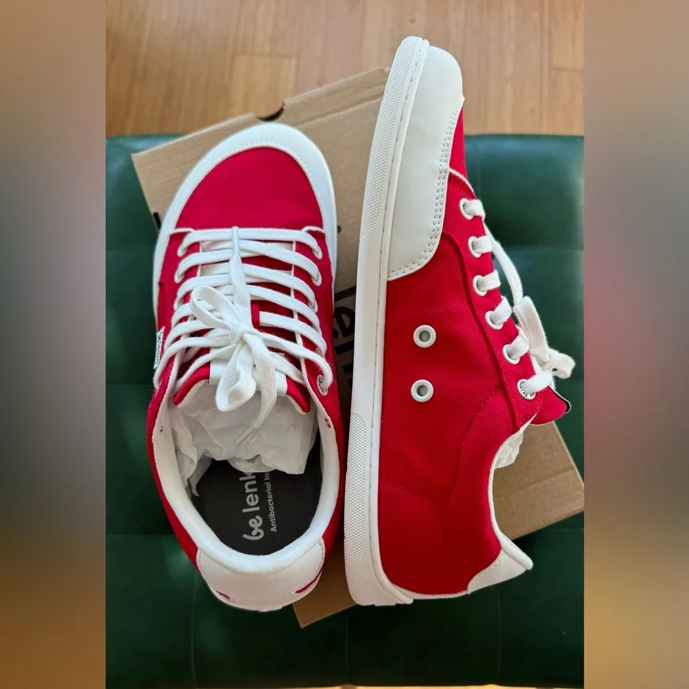 New barefoot Be Lenka Women's Red Sneakers, size eu 40, us 9, unisex - Picture 3 of 11